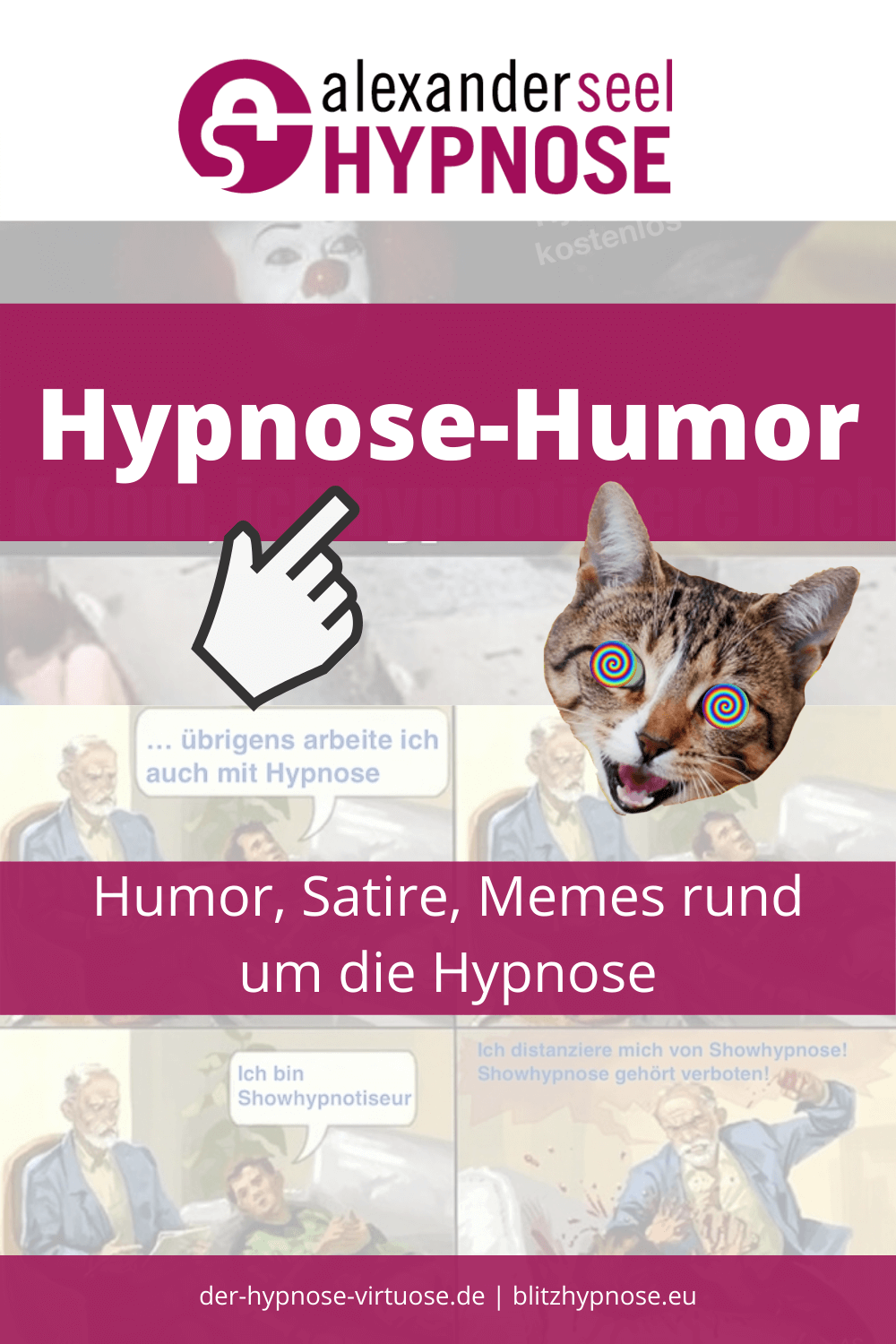 Hypnose Humor lustig Satire Pinterest Pin