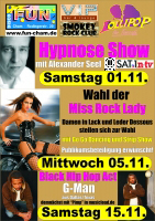 Hypnoseshow im FUN Cham am 01.11.2008 mit Hypnotiseur Alexander Seel