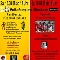 Plakat Hypnoseshow Miesbach 2008