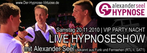 Hypnoseshow mit Hypnotiseur Alexander Seel