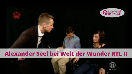 Hypnotiseur Alexander Seel hypnotisiert im Fernsehen bei Welt der Wunder RTL II
