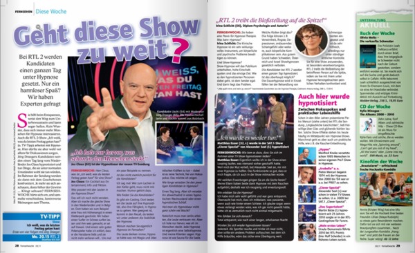 Fernsehwoche 28 2011 - Hypnose Fernsehwoche 28 2011 - Hypnose