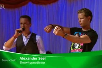 Hypnoseshow von Alexander Seel im Fernsehen bei Gesundheit BR